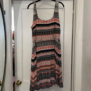 Loft mini Aztec print dress size 14 Great condition